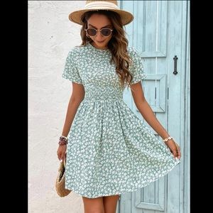 Floral A-line Dress